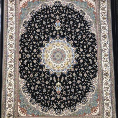 اصفهان سرمه ای/دنیای فرش/فرش ایرانی/فرش ماشینی/donyayfarsh