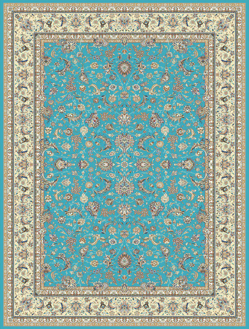 افشان اصفهان آبی/دنیای فرش/فرش ایرانی/فرش ماشینی/donyayfarsh