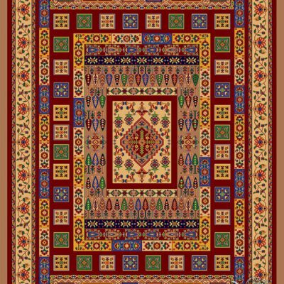 باغستان-شکلاتی/دنیای فرش/فرش ایرانی/فرش ماشینی/donyayfarsh