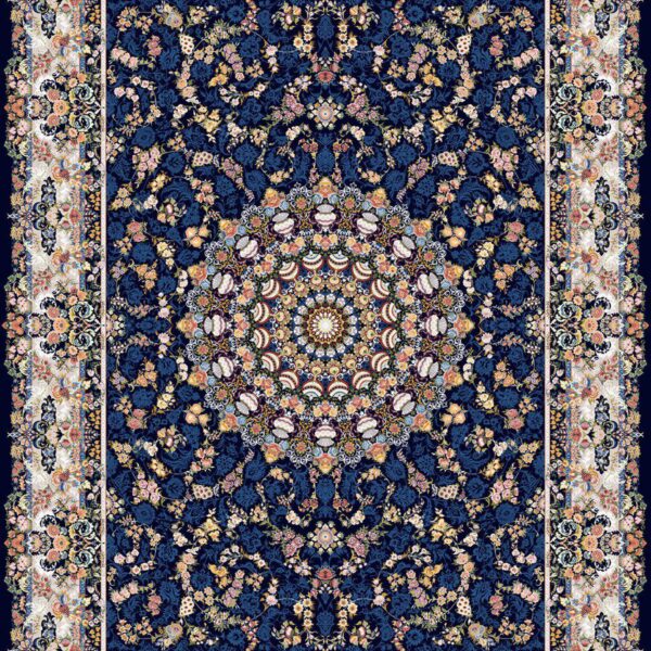 بهشت سرمه ای/دنیای فرش/فرش ایرانی/فرش ماشینی/donyayfarsh