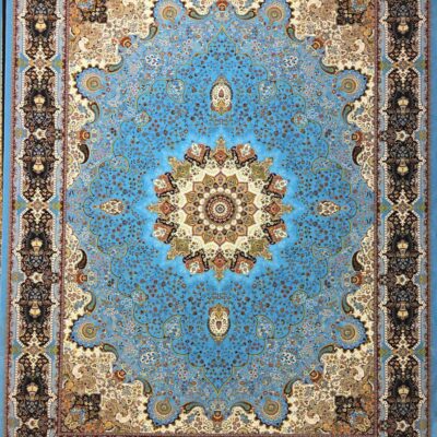 خاتون آبی/دنیای فرش/فرش ایرانی/فرش ماشینی/donyayfarsh
