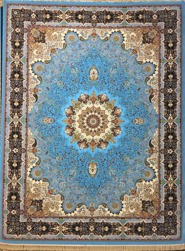 خاتون آبی/دنیای فرش/فرش ایرانی/فرش ماشینی/donyayfarsh