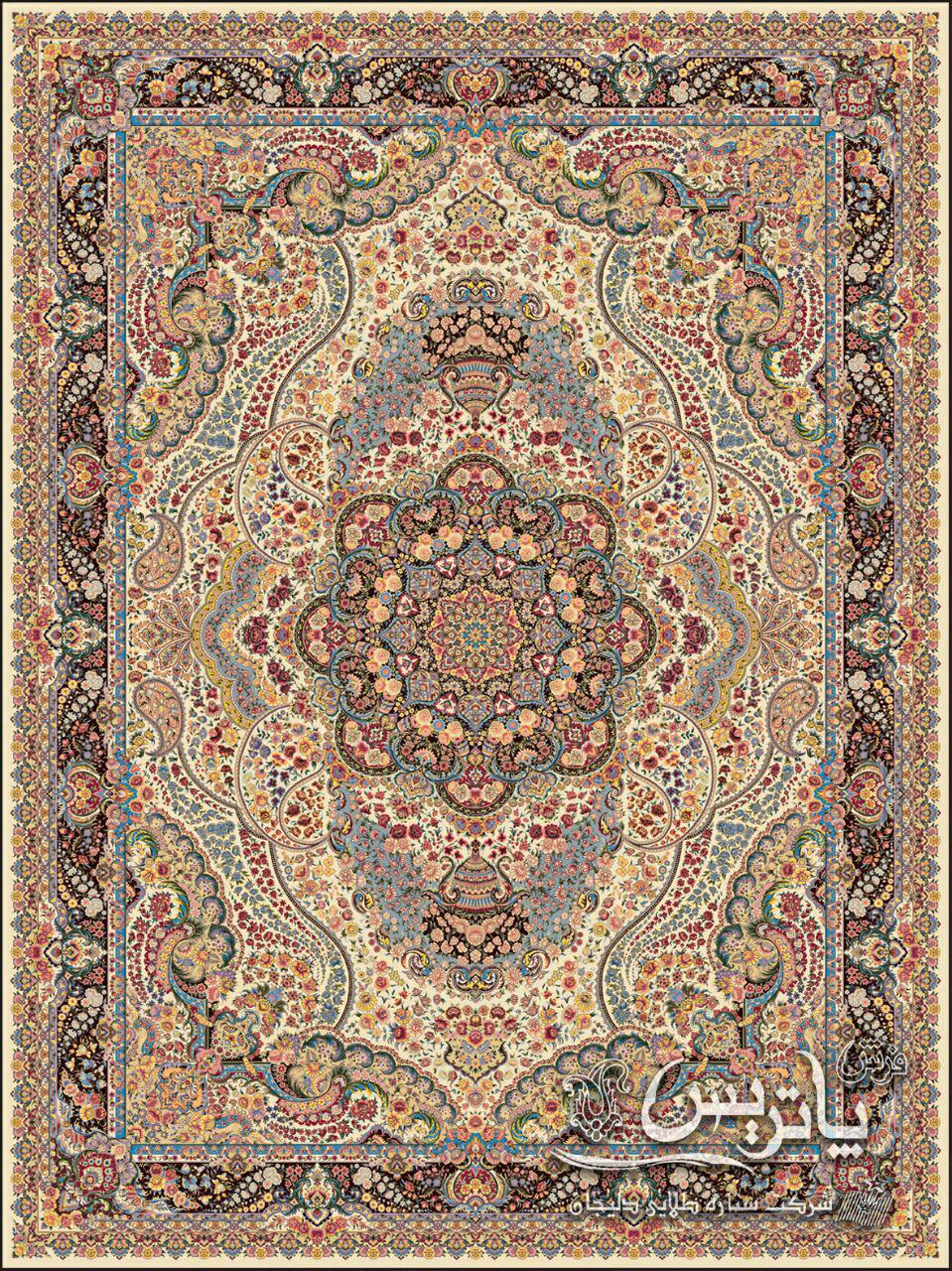 گلشید کرم/دنیای فرش/فرش ایرانی/فرش ماشینی/donyayfarsh
